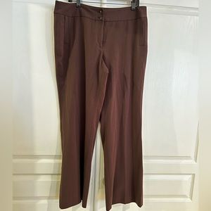 Charter Club Brown Allison Fit Brown Wide Leg Pants size 16